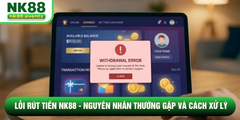 Lỗi Rút Tiền NK88 - Nguyên Nhân Thường Gặp Và Cách Xử Lý